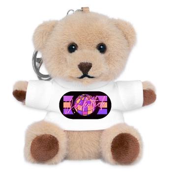 Disco - Teddy Keyring - white - Front