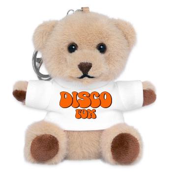 Disco Fox Dance Dancer Discotheque Discofox Dancing - Teddy Keyring - white - Front