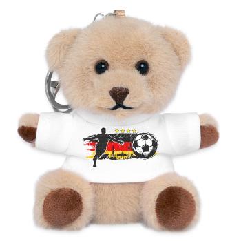Deutschland Fußball - Teddy Schlüsselanhänger - Weiß - Vorne