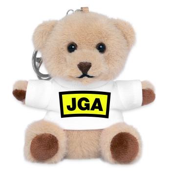 Bachelor Party - Emblem - Teddy Keyring - white - Front