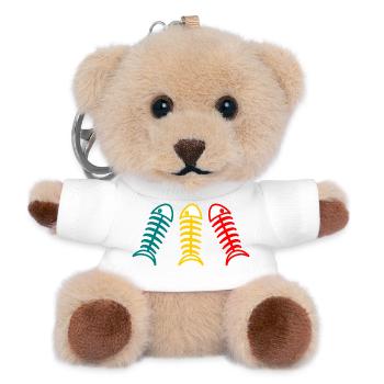 SARDINE. FISH. APRIL FOOLS. EASTER. SEA - Teddy Keyring - white - Front