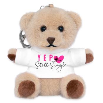Still Single - Teddy Schlüsselanhänger - Weiß - Vorne