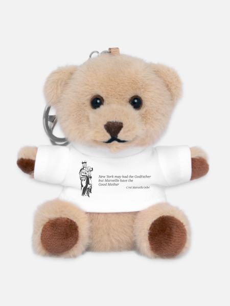 The Good Mother of Marseille Notre Dame de la Garde - Teddy Keyring - white