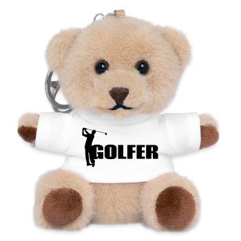 Golfer - Teddy Keyring - white - Front