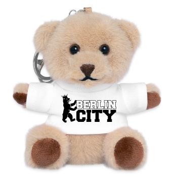 berlin_city_1 - Teddy Schlüsselanhänger - Weiß - Vorne