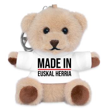 Made in the Basque Country - Teddy Keyring - white - Front