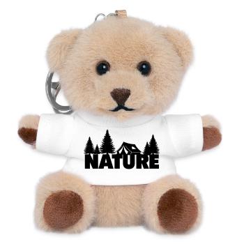 Nature - Teddy Keyring - white - Front
