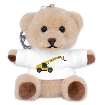 Teleskopischer Handler - Teddy Schlüsselanhänger - Weiß - Vorne