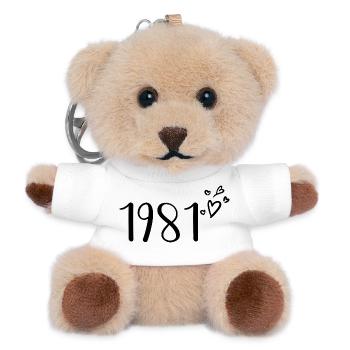 1981 - Teddy Schlüsselanhänger - Weiß - Vorne