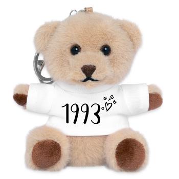 1993 - Porte-clés ourson - blanc - Devant