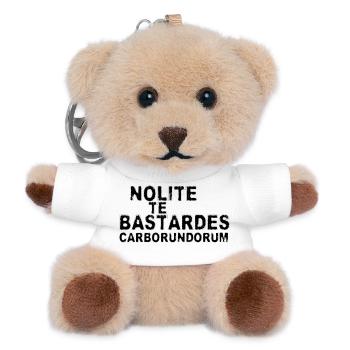 Nolite Te Bastardes Carborundorum - Teddy Keyring - white - Front