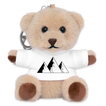 Berge - Teddy Schlüsselanhänger - Weiß - Vorne