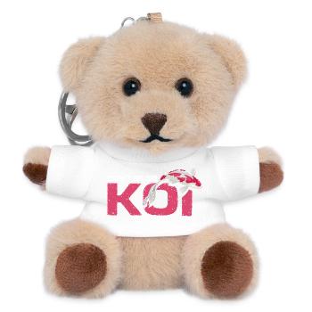 Don't Be So Koi Funny Fish Pond Wordplay Humor - Teddy Keyring - white - Front