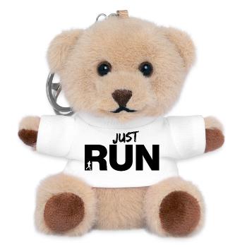 JUST RUN, RUN NOW! RESOLUTION JOGGING FITNESS FIT - Teddy Keyring - white - Front