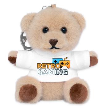 Retro Gaming - Teddy Schlüsselanhänger - Weiß - Vorne