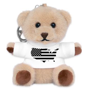 Map of the United States - Teddy Keyring - white - Front