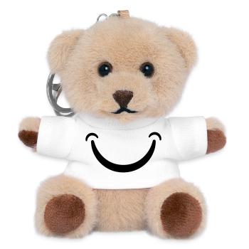 Smile - Teddy Keyring - white - Front