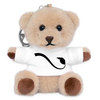 Löwenschwanz - Teddy Schlüsselanhänger - Weiß - Vorne