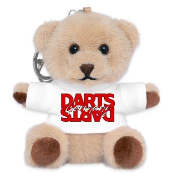 Darts Deutschland Logo - Teddy Schlüsselanhänger - Weiß - Vorne