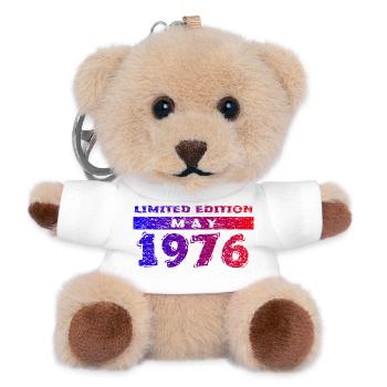 50. Geburtstag Limited Edition 05/1976 - Teddy Schlüsselanhänger - Weiß - Vorne