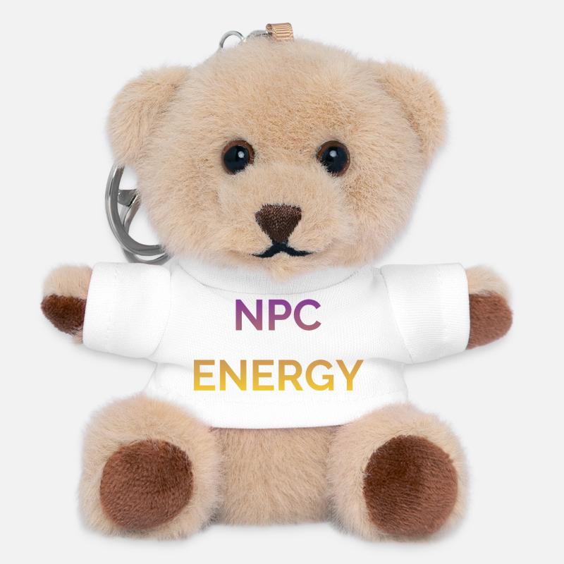 NPC Energie Gradient Logo - Teddy Schlüsselanhänger - Weiß