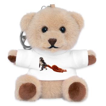 Punch - the little monkey - Teddy Keyring - white - Front
