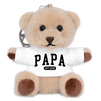 Gift for Fathers-to-be Dad 2026 - Teddy Keyring - white - Front