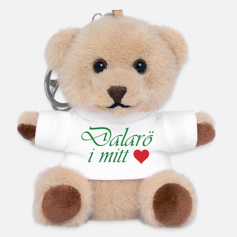 Dalarö in my heart - Teddy Keyring - white