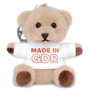 Fabriqué en RDA - Porte-clés ourson - blanc - Devant