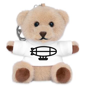 Airship - Teddy Keyring - white - Front