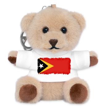 Don pour le Timor-Leste - Porte-clés ourson - blanc - Devant