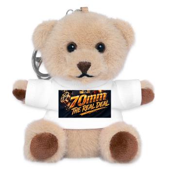 70mm Real Deal Film T-Shirt - Teddy Schlüsselanhänger - Weiß - Vorne