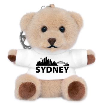 Sydney Skyline - Teddy Schlüsselanhänger - Weiß - Vorne