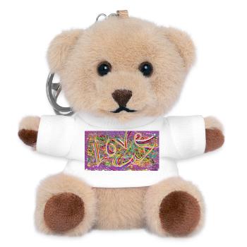 TENSERA LOVE - Neue Ära Farbexplosion - Teddy Schlüsselanhänger - Weiß - Vorne