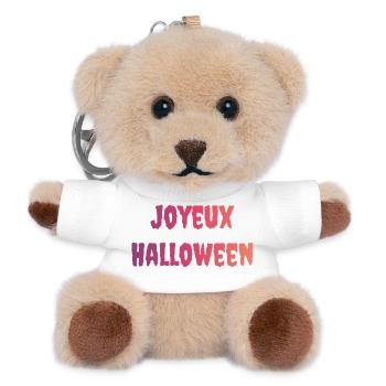 HALLOWEEN. KÜRBIS. HALLOWEEN KÜRBIS - Teddy Schlüsselanhänger - Weiß - Vorne