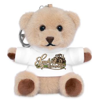 Landwirt aus Leidenschaft Bauer Landwirtschaft Hof - Teddy Schlüsselanhänger - Weiß - Vorne