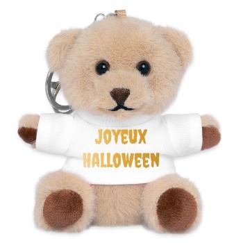 HALLOWEEN. KÜRBIS. HALLOWEEN KÜRBIS - Teddy Schlüsselanhänger - Weiß - Vorne