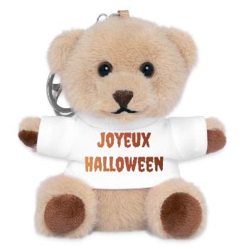 HALLOWEEN. KÜRBIS. KÜRBIS-HALLOWEEN. - Teddy Schlüsselanhänger - Weiß - Vorne