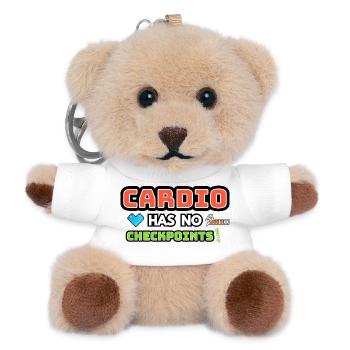 Cardio hat keine Kontrollpunkte - Teddy Schlüsselanhänger - Weiß - Vorne