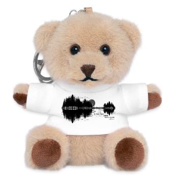 1984 Gitarre Natur Musik 42. Geburtstag - Teddy Schlüsselanhänger - Weiß - Vorne