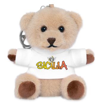 Sicilia - Teddy Schlüsselanhänger - Weiß - Vorne