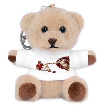 Die Erschaffung des Footballs - Teddy Schlüsselanhänger - Weiß - Vorne