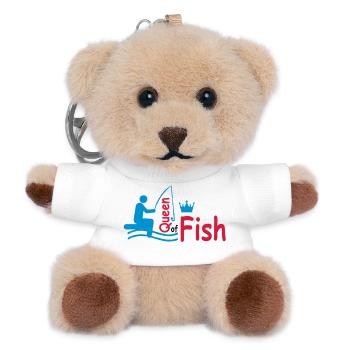 angeln - Teddy Schlüsselanhänger - Weiß - Vorne