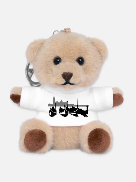 Venice - Teddy Keyring - white