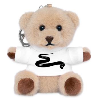 Snake - Teddy Keyring - white - Front