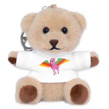 Unicorn wings - Teddy Keyring - white - Front