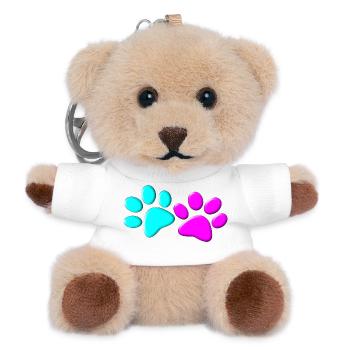 Dog paws couple dog owner dog owner - Teddy Keyring - white - Front
