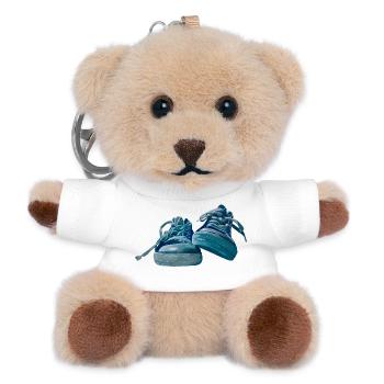Blue sneaker design - Teddy Keyring - white - Front