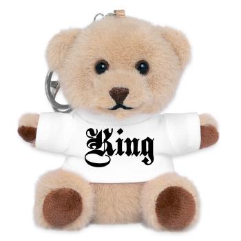 König 5. - Teddy Schlüsselanhänger - Weiß - Vorne
