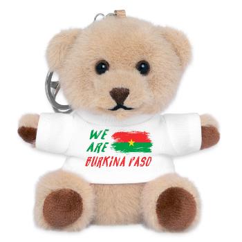 We are Burkina Faso - Teddy Keyring - white - Front